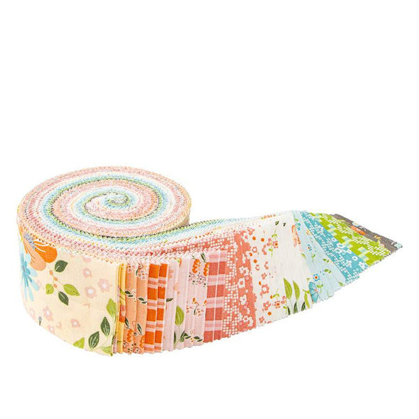 SALE Spring's in Town 2.5 Inch Rolie Polie Jelly Roll 40 pieces - Riley Blake Designs - Precut Pre cut Bundle - Quilting Cotton Fabric