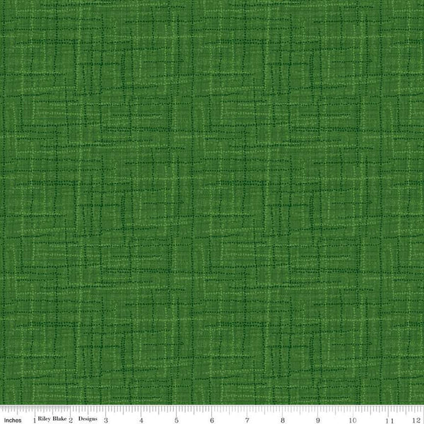 SALE Grasscloth Cottons C780 Green - Riley Blake Designs - Woven Look Basic - Quilting Cotton Fabric