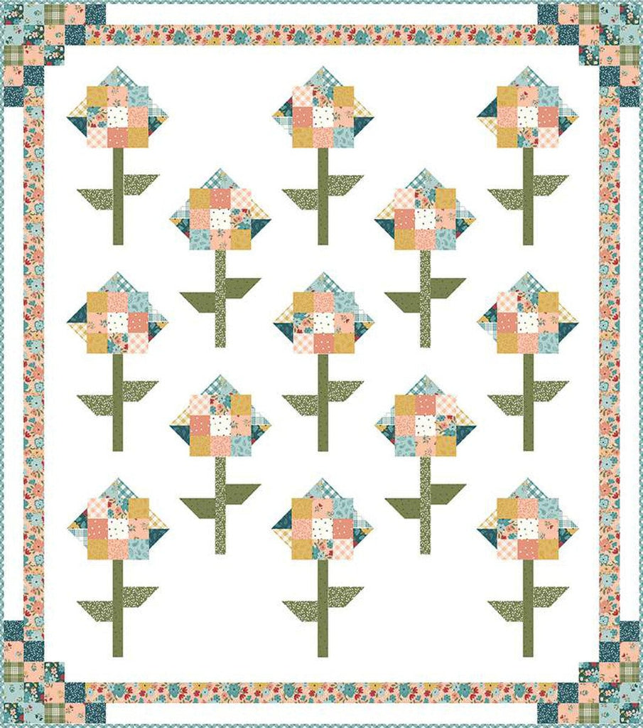 SALE Another Morning Meadow Quilt PATTERN P138 by Beverly McCullough - Riley Blake Designs - Instructions Only - Pieced 10" Stacker Friendly