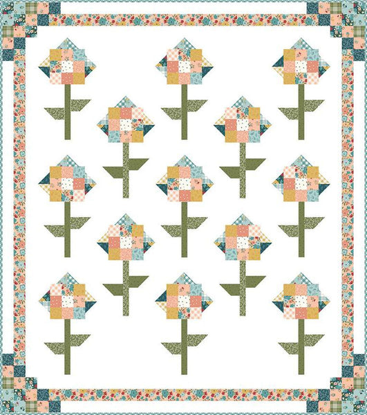 SALE Another Morning Meadow Quilt PATTERN P138 by Beverly McCullough - Riley Blake Designs - Instructions Only - Pieced 10" Stacker Friendly