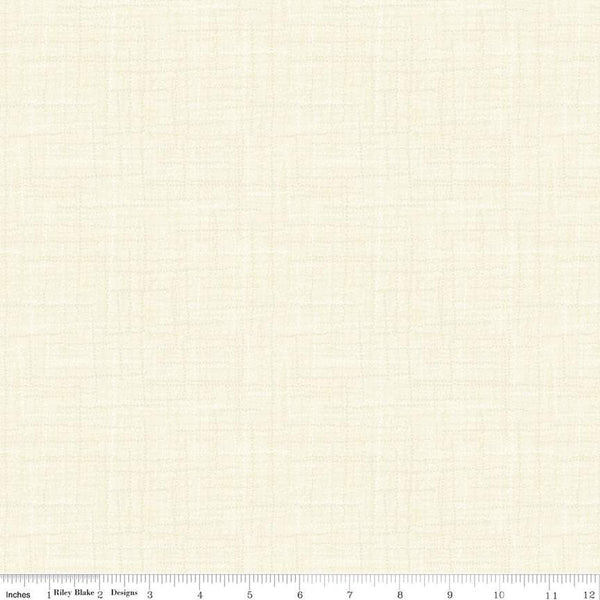 SALE Grasscloth Cottons C780 Vanilla - Riley Blake Designs - Woven Look Basic - Quilting Cotton Fabric