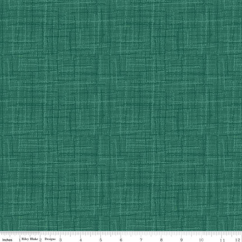 SALE Grasscloth Cottons C780 Spruce - Riley Blake Designs - Woven Look Basic - Quilting Cotton Fabric