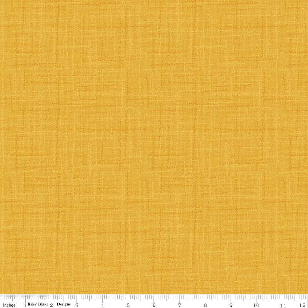 SALE Grasscloth Cottons C780 Saffron - Riley Blake Designs - Woven Look Basic - Quilting Cotton Fabric