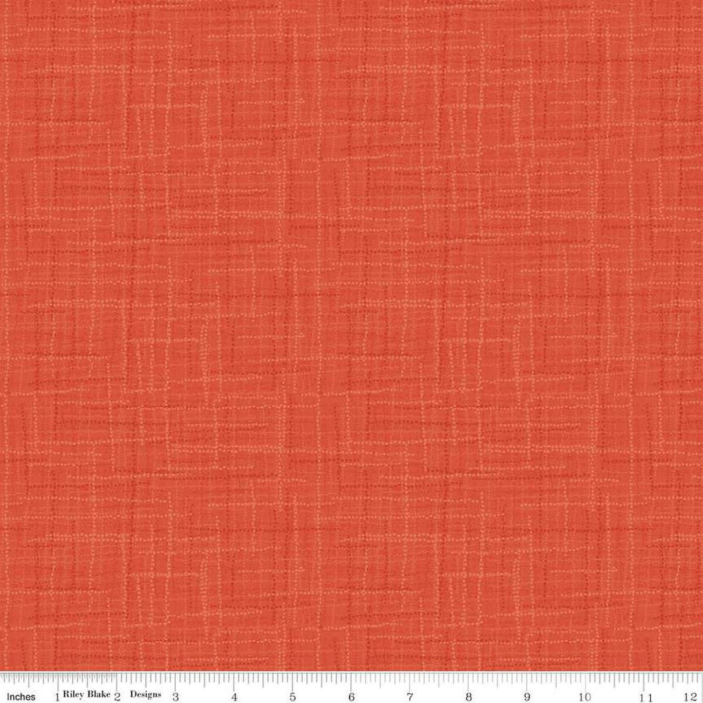 SALE Grasscloth Cottons C780 Orange - Riley Blake Designs - Woven Look Basic - Quilting Cotton Fabric