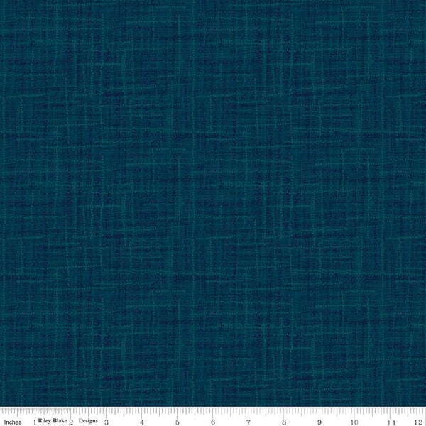 SALE Grasscloth Cottons C780 Warm Navy - Riley Blake Designs - Woven Look Basic - Quilting Cotton Fabric