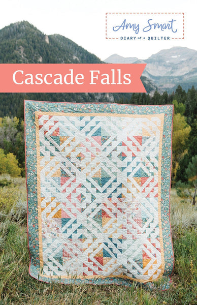 Cascade Falls Quilt PATTERN P123 by Amy Smart - Riley Blake Designs - INSTRUCTIONS Only - Fat Quarter Friendly