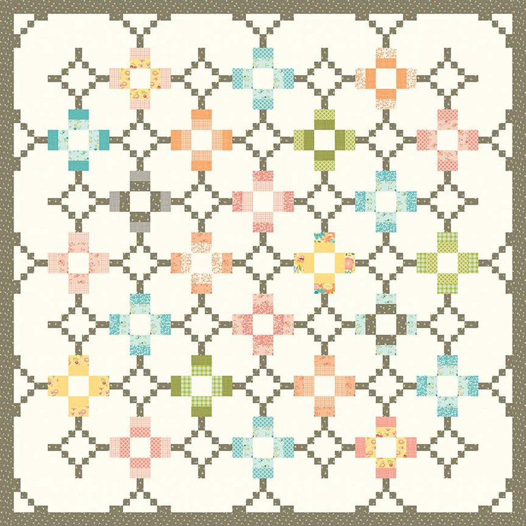 SALE Ebb and Flow Quilt PATTERN P157 by Sandy Gervais - Riley Blake Designs - INSTRUCTIONS Only - Pieced Fat Eighth Friendly