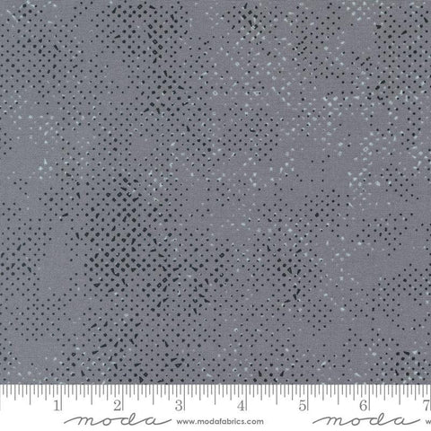 Spotted 1660 Aluminium - Moda Fabrics - Semi-Solid Gray - Quilting Cotton Fabric