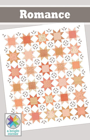 SALE Romance Quilt PATTERN P165 by Bright Corner - Riley Blake Designs - INSTRUCTIONS Only - Piecing Fat Quarter Friendly - Multiple Sizes