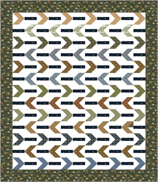 SALE Trackways Quilt PATTERN P156 by Amanda Niederhauser - Riley Blake Designs - Instructions Only - Pieced Fat Eighth Friendly