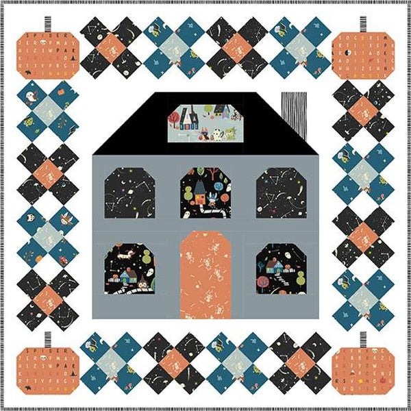 SALE Happy Haunting Quilt and Runner PATTERN P144 by Primrose Cottage Quilts - Riley Blake Designs - Instructions Only - Halloween - Pieced