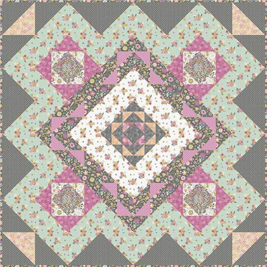 SALE Peony Show (Show and Tell) Quilt PATTERN P161 by Charisma Horton - Riley Blake Designs - Instructions Only - Pieced