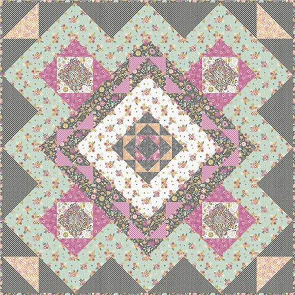 SALE Peony Show (Show and Tell) Quilt PATTERN P161 by Charisma Horton - Riley Blake Designs - Instructions Only - Pieced