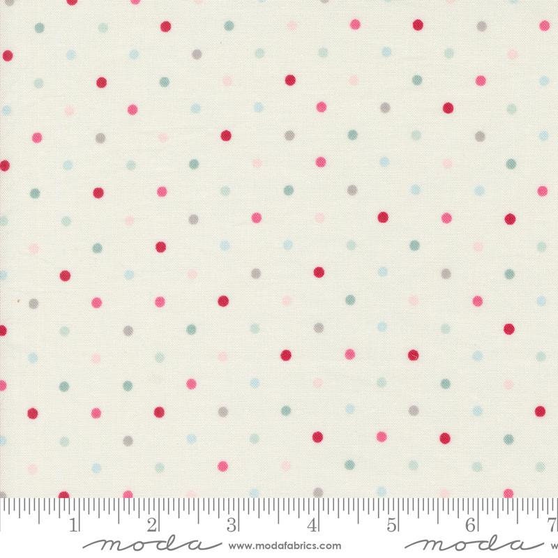 My Summer House Dottie Dots 3046 Cream - Moda Fabrics - Dot Dotted - Quilting Cotton Fabric