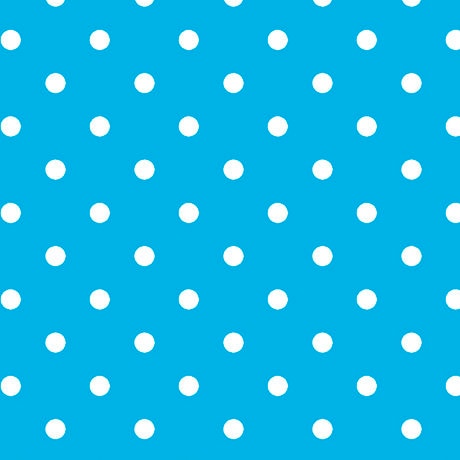CLEARANCE Dots and Stripes and More Brights Small Dot 28892 Q Turquoise - QT Fabrics - Polka Dots Dotted - Quilting Cotton Fabric