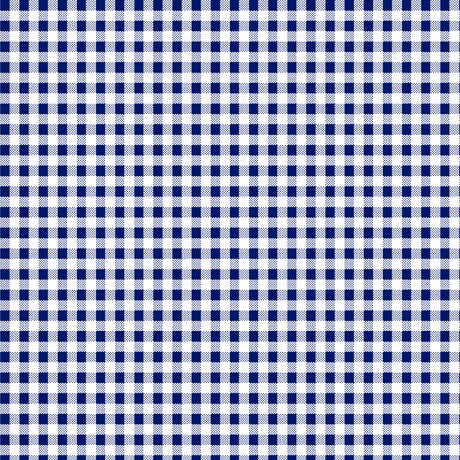 SALE Dots and Stripes and More PRINTED Mini Gingham 28895 N Navy White - QT Fabrics - Check Checks Checkered - Quilting Cotton Fabric