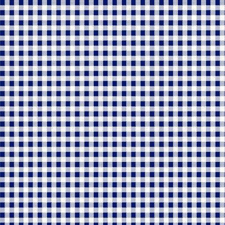 SALE Dots and Stripes and More PRINTED Mini Gingham 28895 N Navy White - QT Fabrics - Check Checks Checkered - Quilting Cotton Fabric