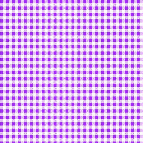 SALE Dots and Stripes and More Brights PRINTED Mini Gingham 28895 V Purple White - QT Fabrics - Checks Checkered - Quilting Cotton Fabric