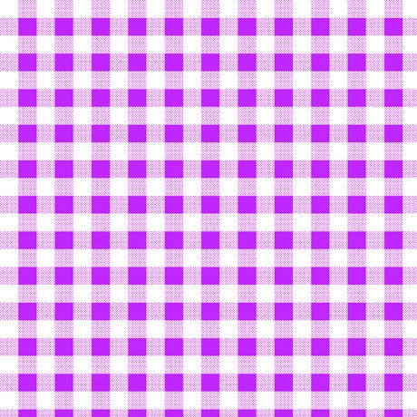CLEARANCE Dots and Stripes and More Brights PRINTED Medium Gingham 28896 V Purple White - QT Fabrics - Checks - Quilting Cotton Fabric