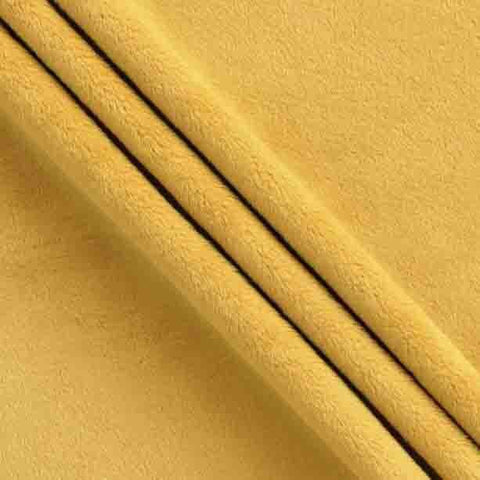 SALE Silky MINKY Solid Extra Wide Width 90" 7581 Gold - QT Fabrics - Low Stretch Low Fluff - 100% Polyester