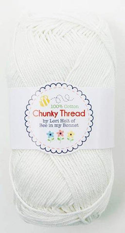SALE Lori Holt Chunky Thread STCT-8519 Cloud - Riley Blake - 100% Cotton Sport Weight Yarn - 50 Grams - Approx 140 Yards or 128 Meters
