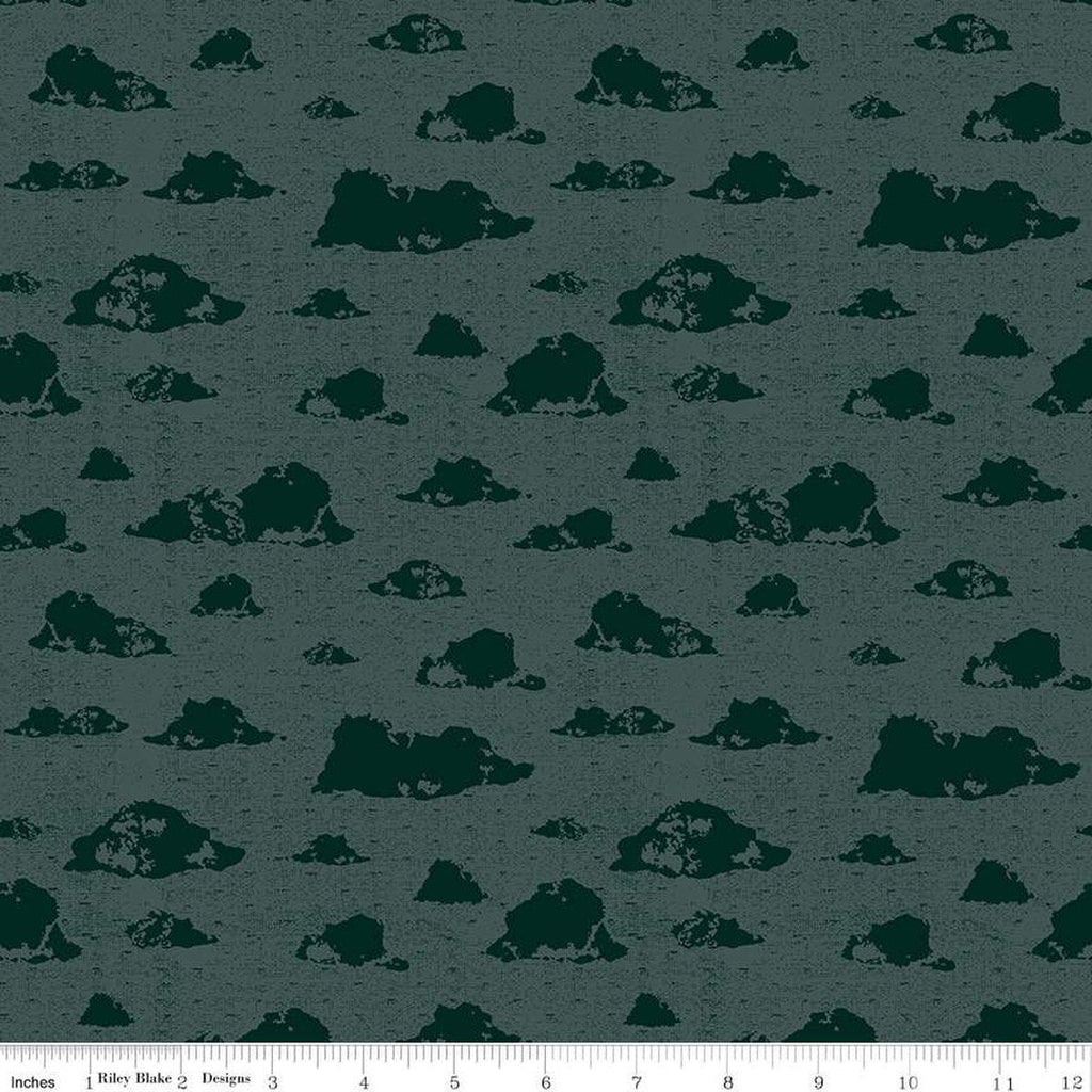 SALE Dancing Daisies Skies C14541 Dusk by Riley Blake Designs - Clouds - Quilting Cotton Fabric