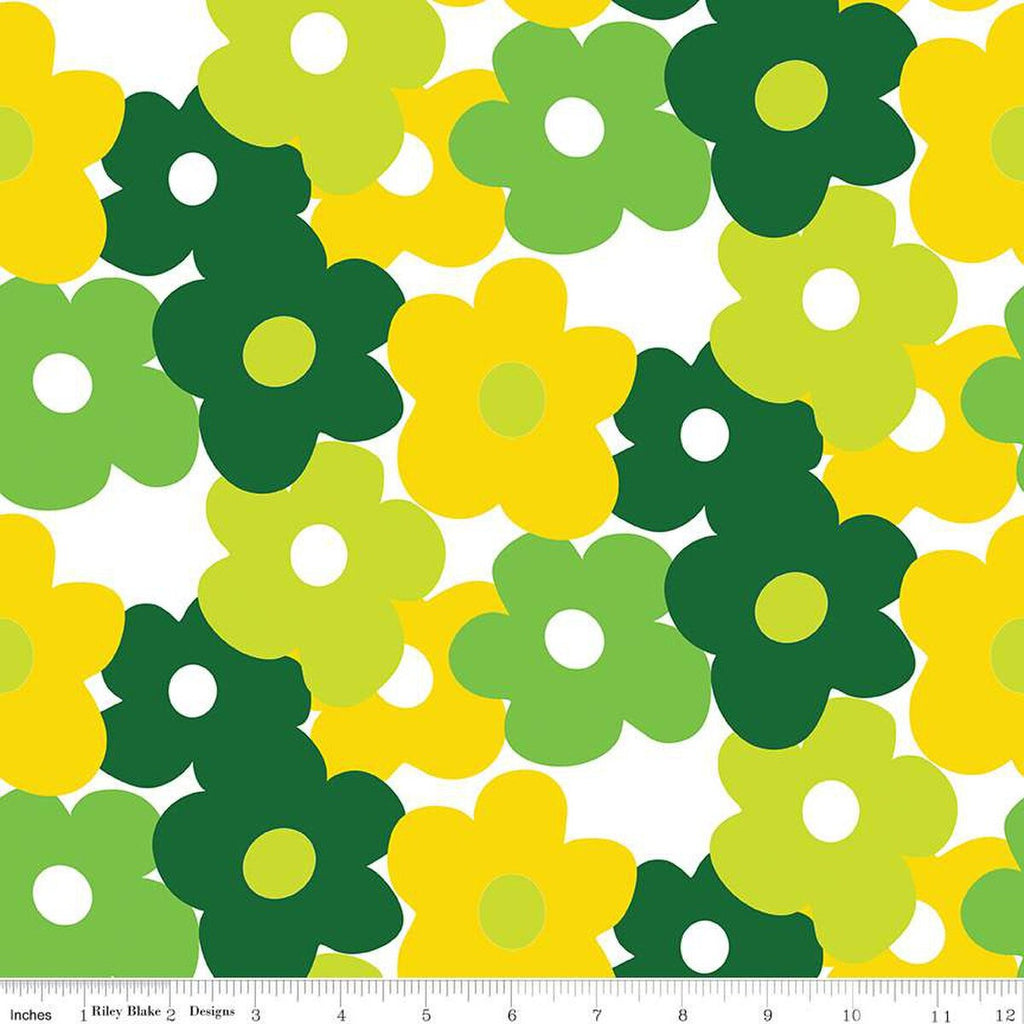SALE Copacetic Main C14680 Citrus - Riley Blake Designs - Floral Flowers - Quilting Cotton Fabric