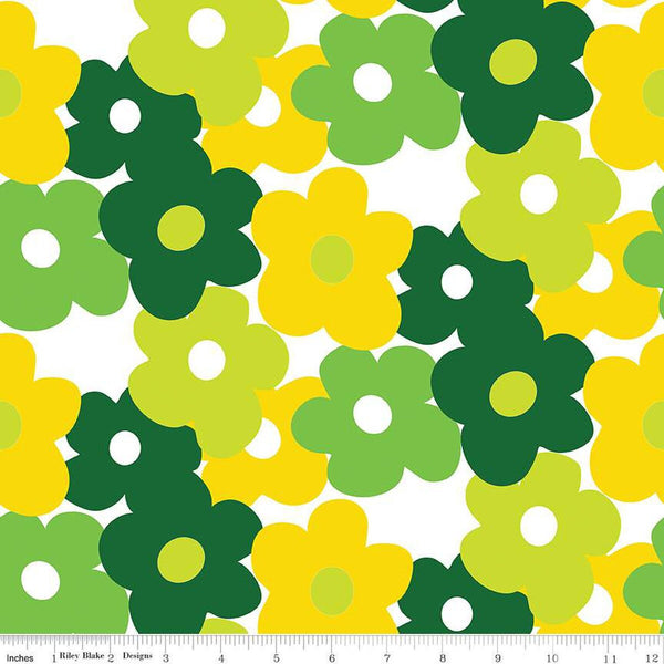 SALE Copacetic Main C14680 Citrus - Riley Blake Designs - Floral Flowers - Quilting Cotton Fabric