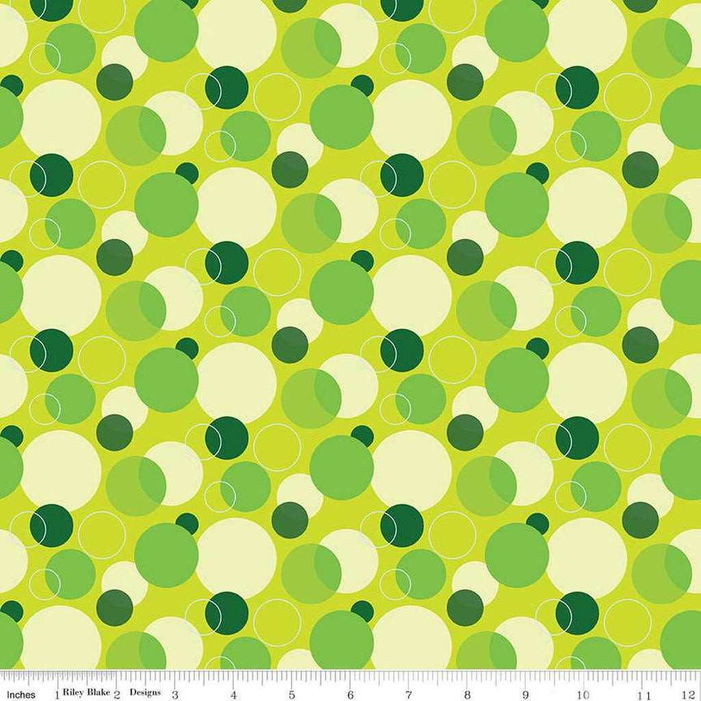 SALE Copacetic Fizz C14682 Apple by Riley Blake Designs - Overlapping Circles - Quilting Cotton Fabric