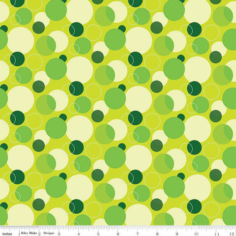 SALE Copacetic Fizz C14682 Apple by Riley Blake Designs - Overlapping Circles - Quilting Cotton Fabric