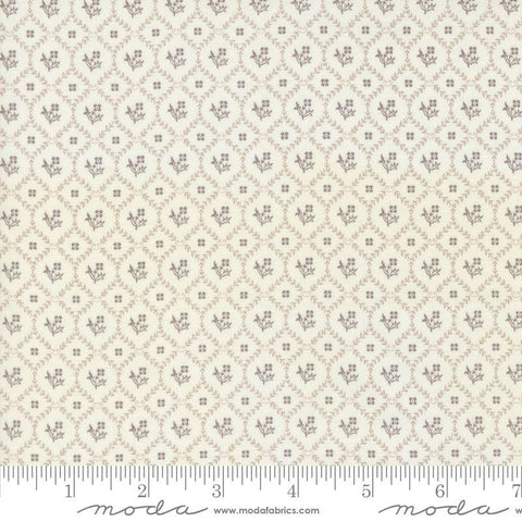My Summer House Trellis Blooms 3042 Stone - Moda Fabrics - Floral Flowers - Quilting Cotton Fabric