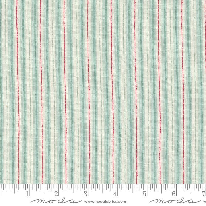 My Summer House Summer Stripe 3047 Aqua - Moda Fabrics - Stripes Striped - Quilting Cotton Fabric