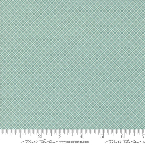 My Summer House Summer Plaid 3048 Aqua - Moda Fabrics - Diagonal - Quilting Cotton Fabric