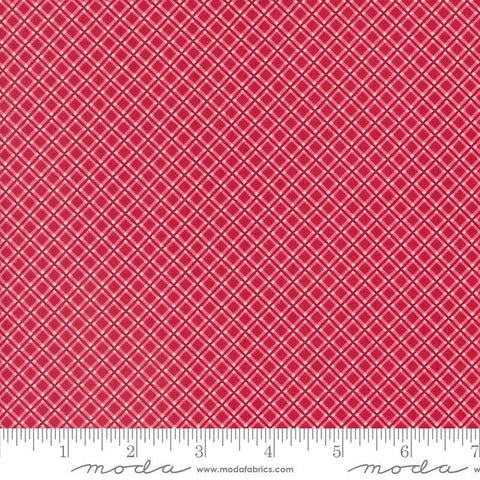 My Summer House Summer Plaid 3048 Rose - Moda Fabrics - Diagonal - Quilting Cotton Fabric