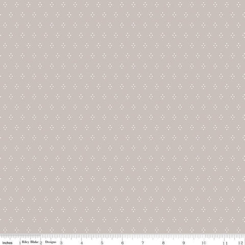 Albion Dots C14597 Ash - Riley Blake Designs - Clusters of Dots - Quilting Cotton Fabric