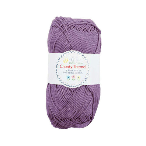 SALE Lori Holt Chunky Thread STCT-32992 Plum - Riley Blake - 100% Cotton Sport Weight Yarn - 50 Grams - Approx 140 Yards or 128 Meters