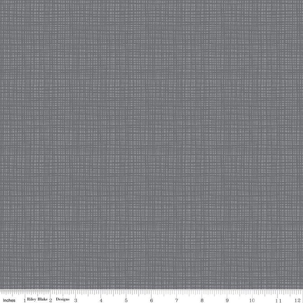 SALE Texture C610 Gray by Riley Blake Designs - Sketched Tone-on-Tone Irregular Grid - Quilting Cotton Fabric