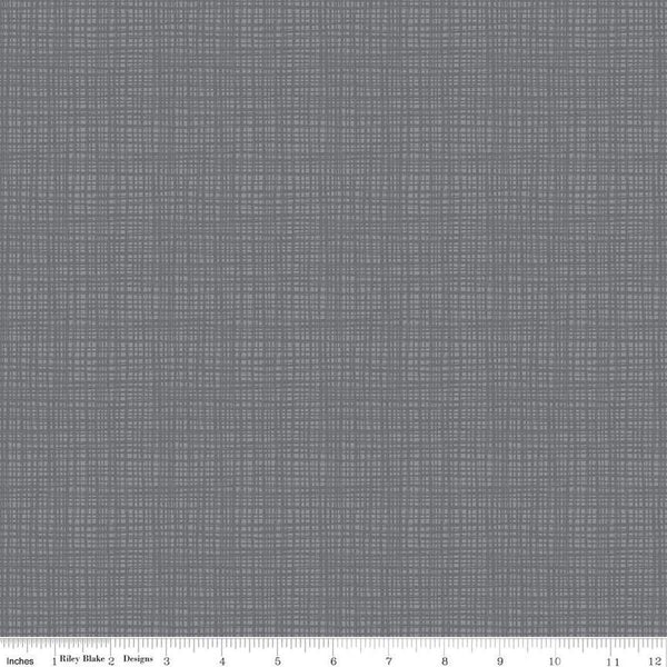 SALE Texture C610 Gray by Riley Blake Designs - Sketched Tone-on-Tone Irregular Grid - Quilting Cotton Fabric