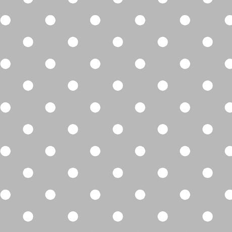 SALE Dots and Stripes and More Small Dot 28892 K Gray - QT Fabrics - Polka Dots Dotted - Quilting Cotton Fabric