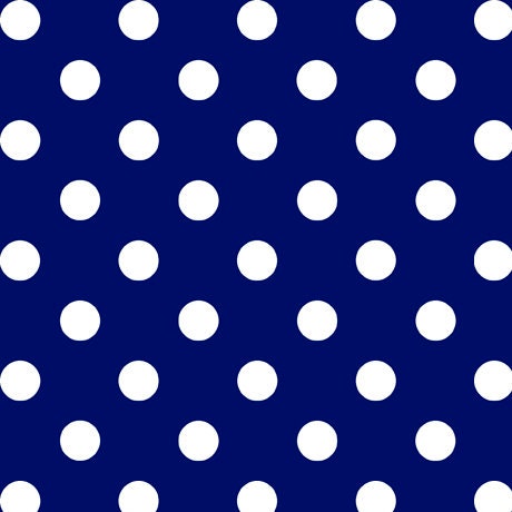 CLEARANCE Dots and Stripes and More Medium Dot 28893 N Navy - QT Fabrics - Polka Dots Dotted - Quilting Cotton Fabric