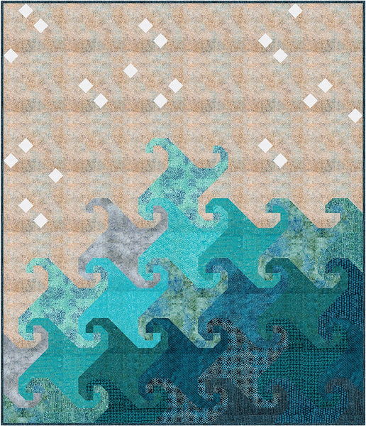 Ocean's Edge Quilt PATTERN P100 by Jennifer Long - Riley Blake Designs - INSTRUCTIONS Only - Piecing Intermediate