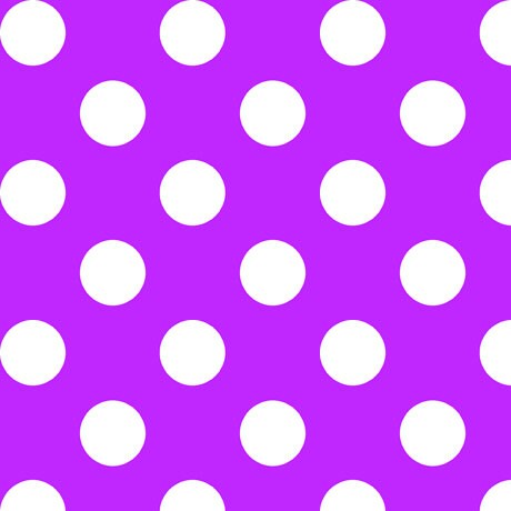 CLEARANCE Dots and Stripes and More Brights Large Dot 28894 V Purple - QT Fabrics - Polka Dots Dotted - Quilting Cotton Fabric