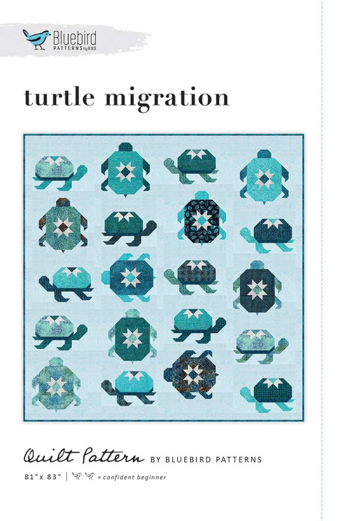 SALE Turtle Migration Quilt PATTERN P100 by Bluebird Patterns - Riley Blake Designs - INSTRUCTIONS Only - Piecing