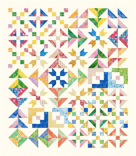 SALE Strip Six Quilt PATTERN Book P187 by Cozy Quilt Designs - Riley Blake - INSTRUCTIONS Only - Rolie Polie Friendly -  6 Blocks