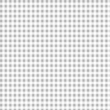 SALE Dots and Stripes and More PRINTED Mini Gingham 28895 K Gray White - QT Fabrics - Check Checks Checkered - Quilting Cotton Fabric