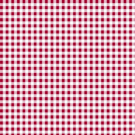 Dots and Stripes and More PRINTED Mini Gingham 28895 R Red White - QT Fabrics - Check Checks Checkered - Quilting Cotton Fabric