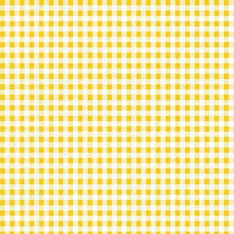 SALE Dots and Stripes and More Brights PRINTED Mini Gingham 28895 S Yellow White - QT Fabrics - Checks Checkered - Quilting Cotton Fabric