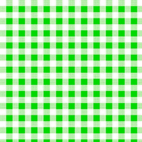 SALE Dots and Stripes and More Brights PRINTED Medium Gingham 28896 G Green White - QT Fabrics - Checks Checkered - Quilting Cotton Fabric