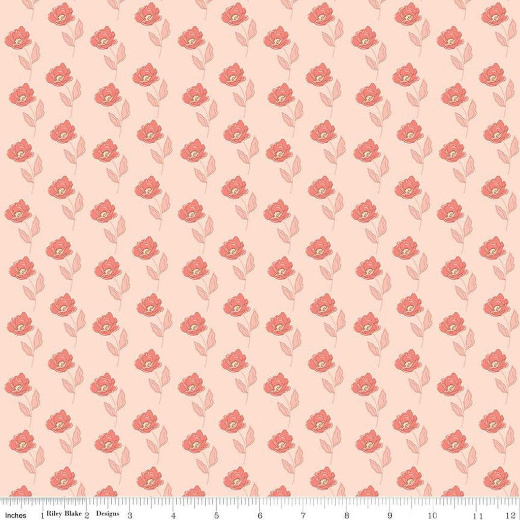 SALE Feed My Soul Flowers C14552 Blush by Riley Blake Designs - Floral Flower - Quilting Cotton Fabric