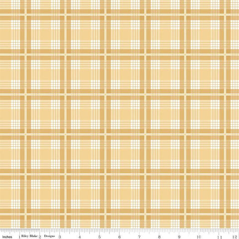 SALE Albion Plaid C14593 Yellow by Riley Blake Designs - Yellow/Cream Plaid - Quilting Cotton Fabric